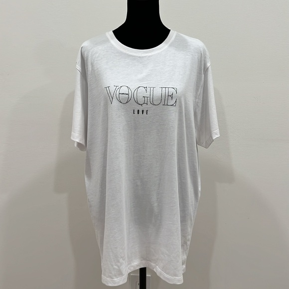 VOGUE Portugal Love White Tee - Picture 1 of 8
